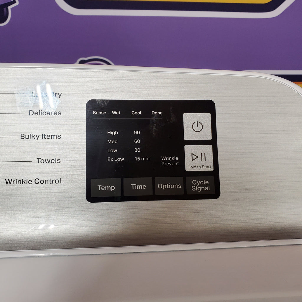 Pictures of Maytag Top Load 4.8 cu ft Washer with Deep Fill and Slow-Close Glass Lid MVW6200KW - Scratch & Dent (Major) and Maytag 7.0 cu ft Electric Dryer with Moisture Sensing and Quick Dry Cycle 16242 - MED6200KW - Scratch & Dent (Minor) - Neu Appliance Outlet - Discount Appliance Outlet in Austin, Tx