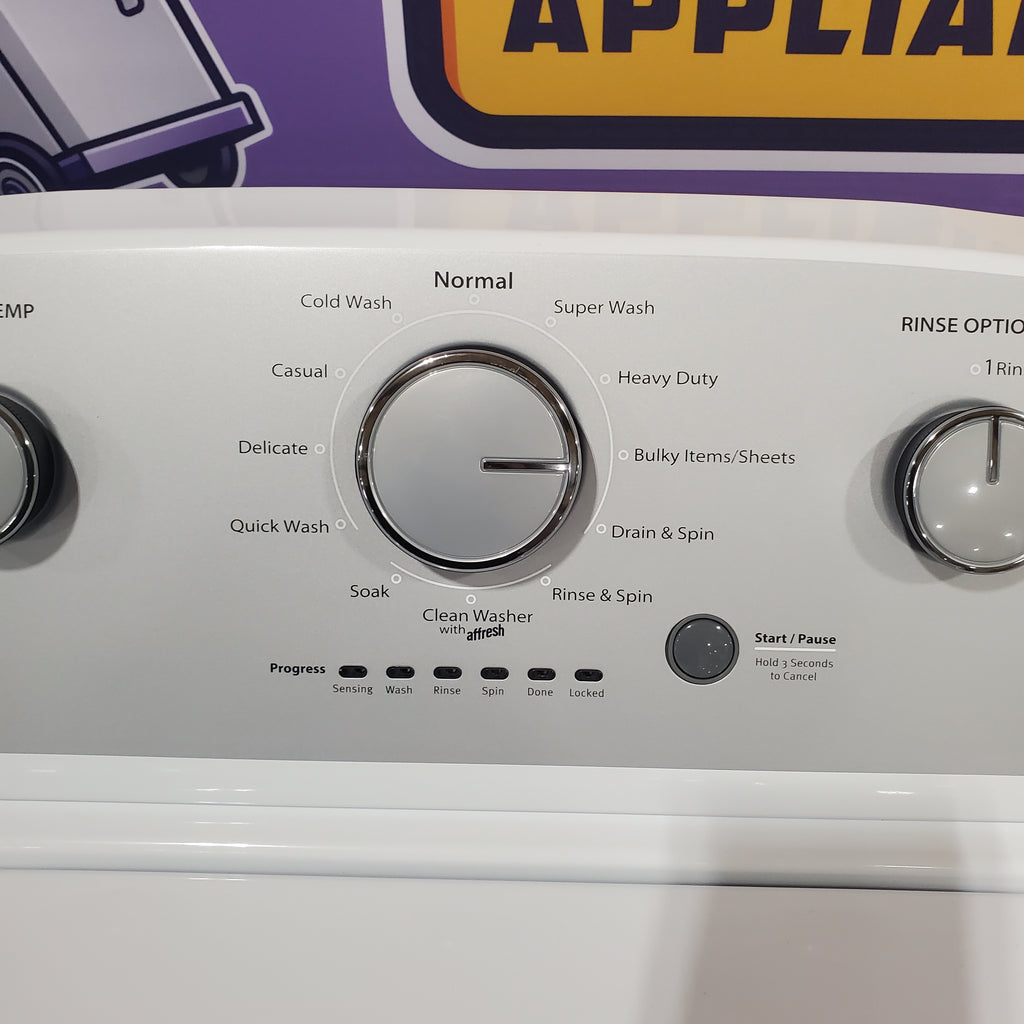 Whirlpool 3.5 cu. ft. High Efficiency Top Load Washing Machine with Deep Water Wash 24SD027 - WTW4816FW - Scratch & Dent (Minor)