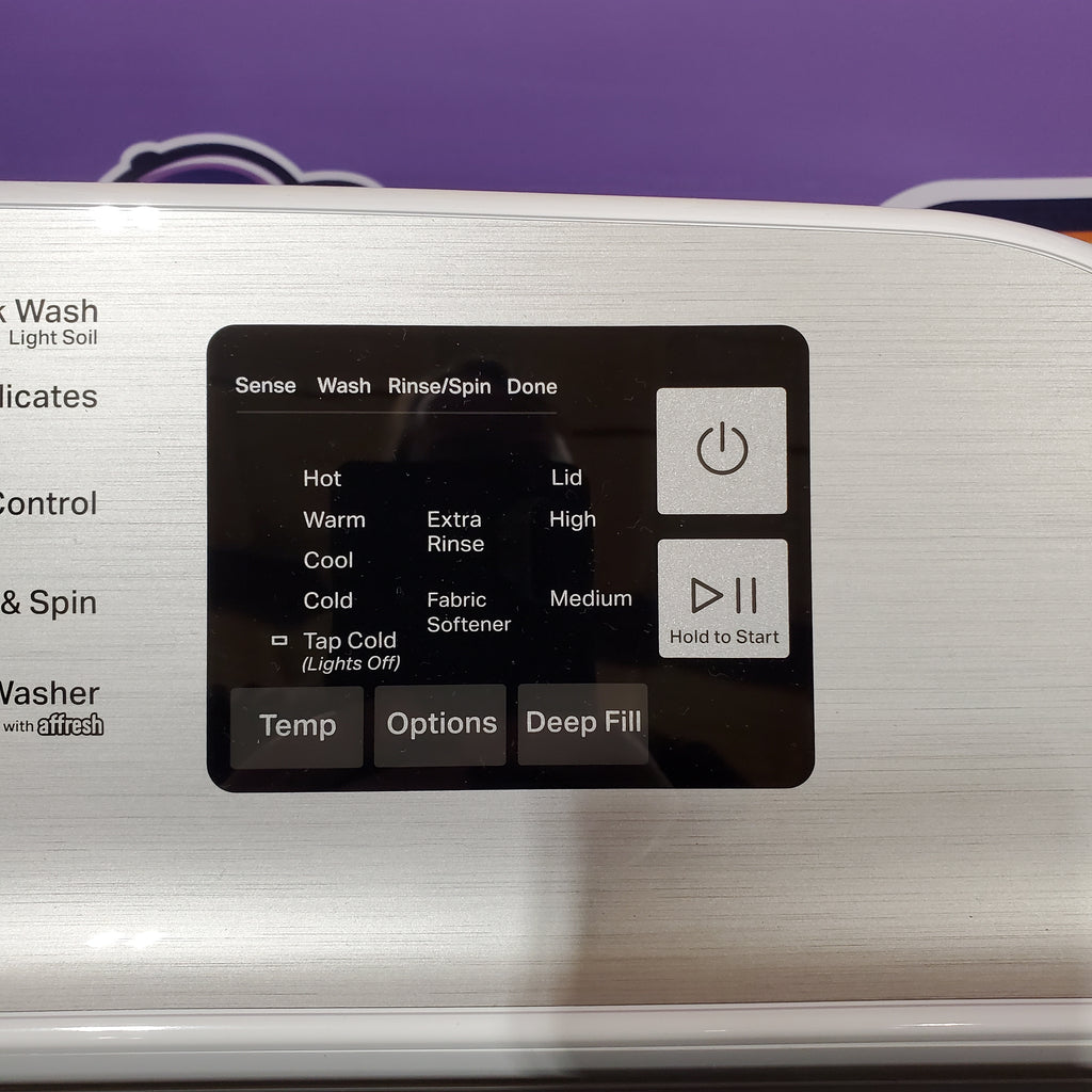 Pictures of Maytag Top Load 4.8 cu ft Washer with Deep Fill and Slow-Close Glass Lid 30131SD42 - MVW6200KW - Scratch & Dent (Minor) - Neu Appliance Outlet - Discount Appliance Outlet in Austin, Tx