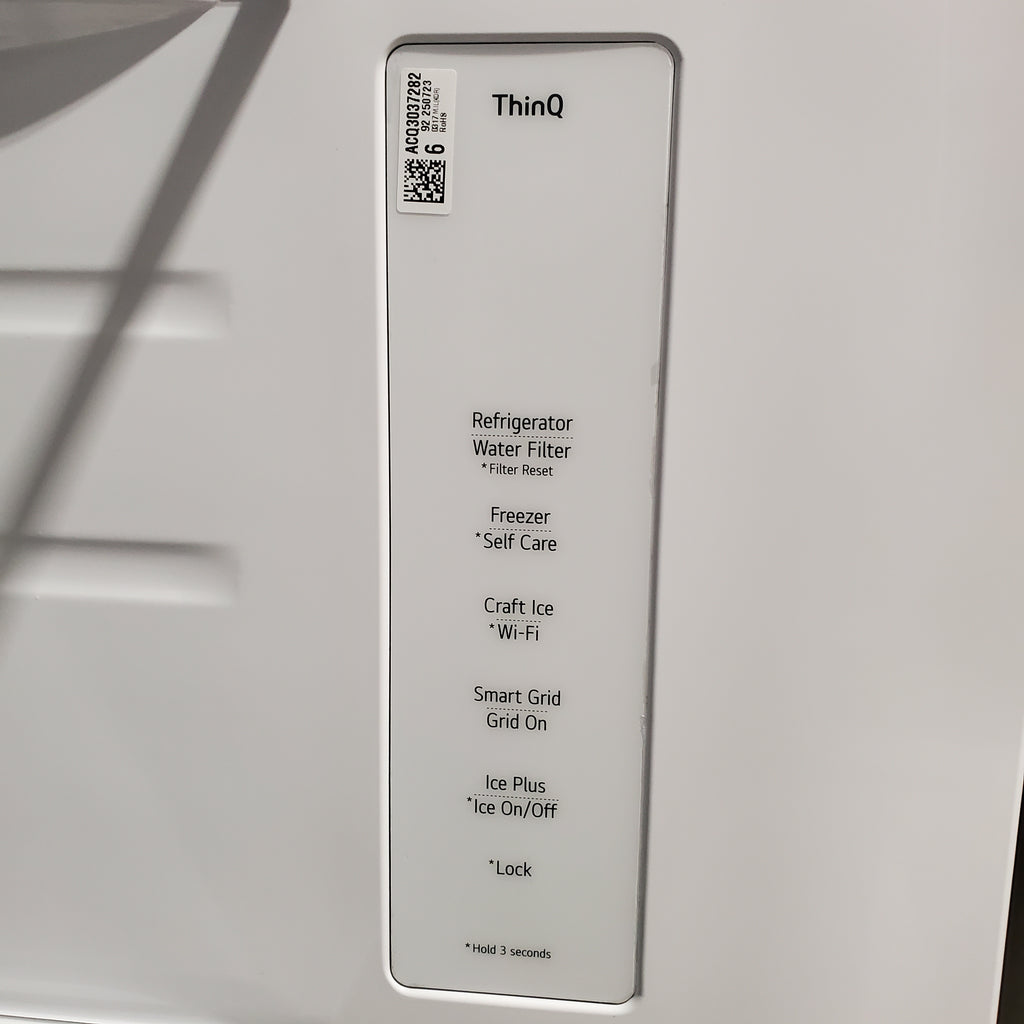 Pictures of LG 27 cu. ft. Side-By-Side InstaView® Refrigerator in PrintProof Stainless Steel 22131SD111 - LRS0S2706S - Scratch & Dent (Minor) - Neu Appliance Outlet - Discount Appliance Outlet in Austin, Tx