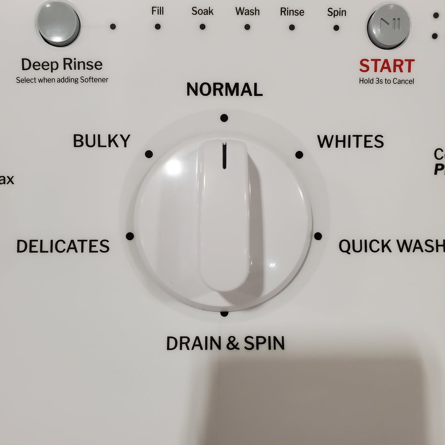 Hotpoint® 4.0 cu. ft. Capacity Washer with Cold Plus and Water Level Control HTW265ASWWW - Scratch & Dent (Minor) and Hotpoint 6.2 cu. ft. Capacity Electric Dryer with Up To 120 ft. Venting and Shallow Depth 16180 - HTX26EASWWW - Scratch & Dent (Minor)