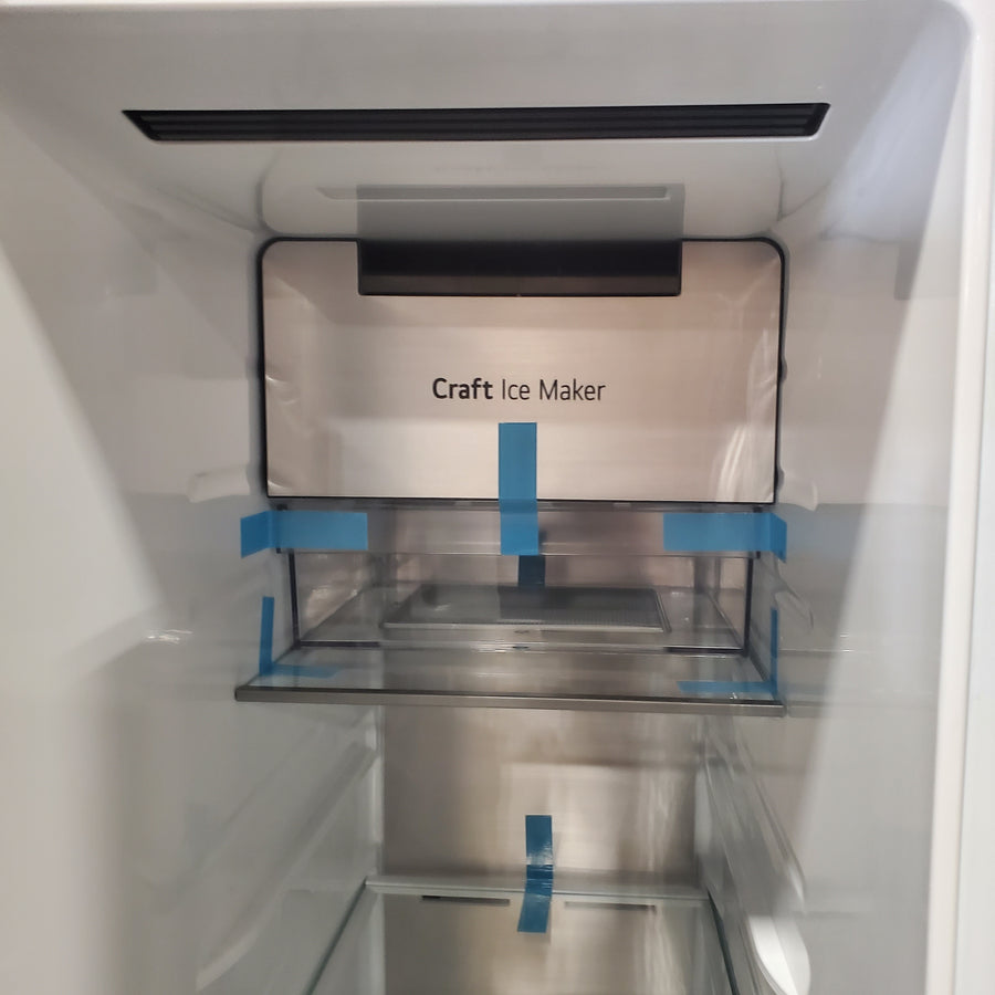 LG 27 cu. ft. Smart Side-by-Side Refrigerator with Smooth Touch Ice & Water Dispenser 3SD651 - LL27T3530S - Scratch & Dent (Minor)