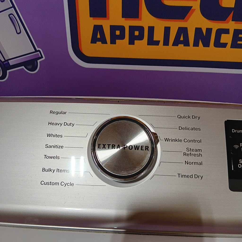 Pictures of Maytag Smart Top Load Electric 7.4 Cu. Ft. Steam Dryer with Extra Power and Advanced Moisture Sensing 25134SD467 - MED7230HW - Scratch & Dent (Minor) - Neu Appliance Outlet - Discount Appliance Outlet in Austin, Tx