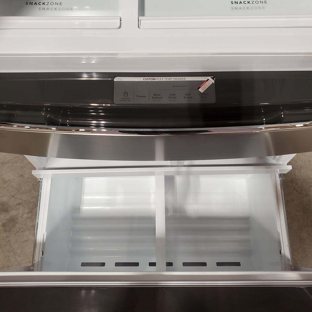 Pictures of Frigidaire Gallery 22 Cu. Ft. 4-Door Counter-depth French Door Refrigerator with Ice Maker (Fingerprint Resistant Stainless Steel) ENERGY STAR 20232SD612 - GRMC2273CF - Scratch & Dent (Major) - Neu Appliance Outlet - Discount Appliance Outlet in Austin, Tx