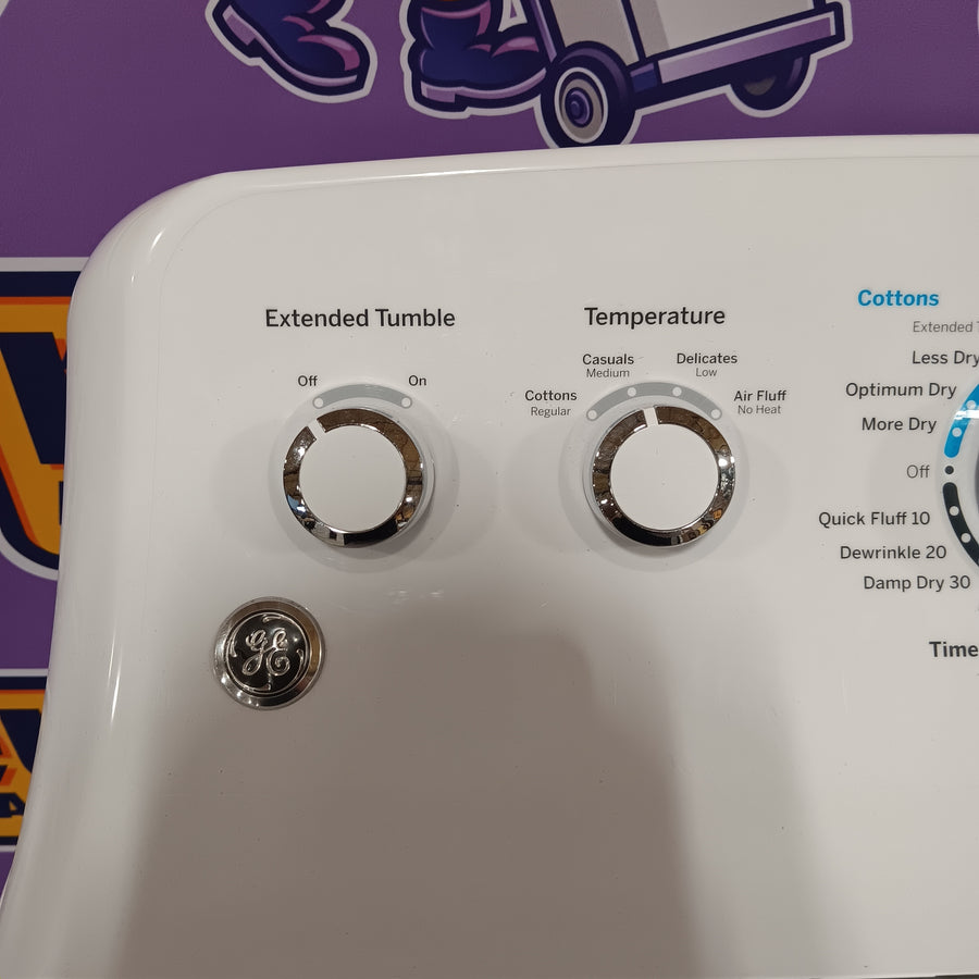 GE White Top Load 4.0 Cu. Ft. Capacity Washer with Stainless Steel Wash Basket GTW325ASWWW - New in Box and GE White Electric 7.2 Cu. Ft. Dryer with Aluminized Alloy Drum 16235 - GTD42EASJWW - Certified Refurbished