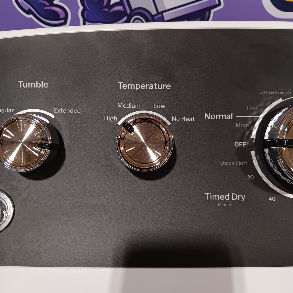 GE 7.2 cu. ft. Capacity Electric Dryer with Up To 120 ft. Venting and Extended Tumble 31134SD193 - GTD48EASWWB - Scratch & Dent (Minor)