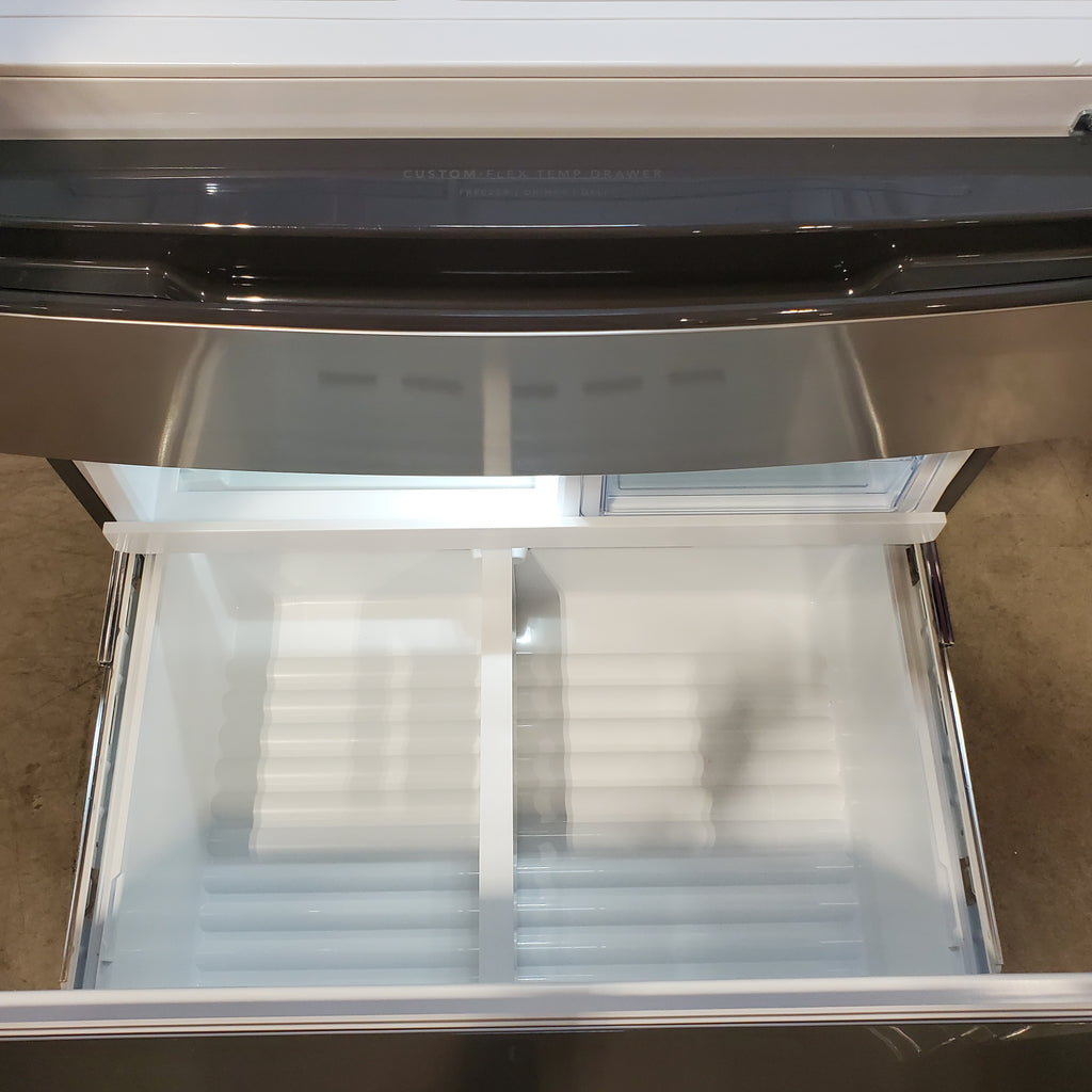 Pictures of Frigidaire Gallery 26 Cu. Ft. Standard-Depth 4-Door French Door Refrigerator in Fingerprint Resistant Stainless Steel 20534SD712 - GRMS2773AF - Scratch & Dent (Major) - Neu Appliance Outlet - Discount Appliance Outlet in Austin, Tx