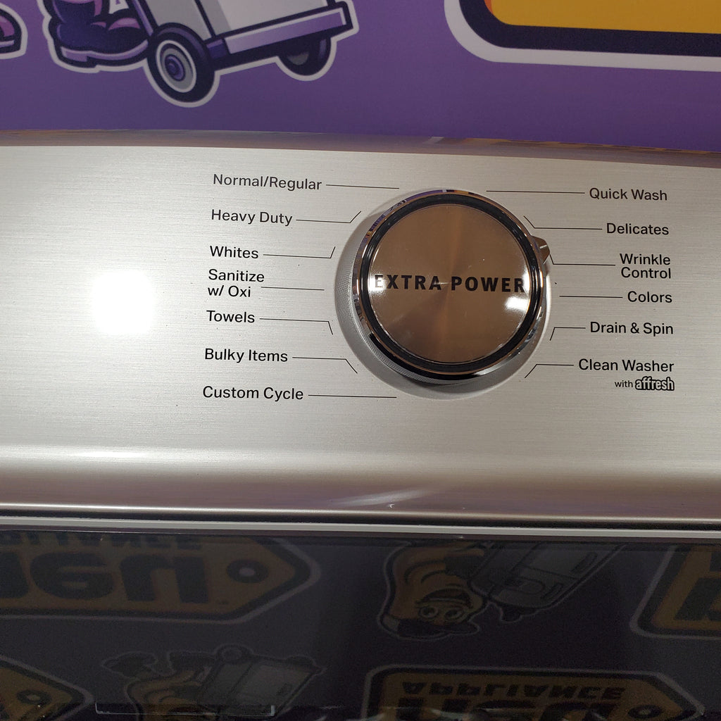 Maytag 5.3 cu. ft. Smart Top Load Washer with Extra Power MVW7232HW3 - Certified Refurbished and Maytag Smart 7.4 cu. ft. Electric Dryer with Extra Power and Advanced Moisture Sensing 16074 - MED6230HW - Scratch & Dent (Minor)