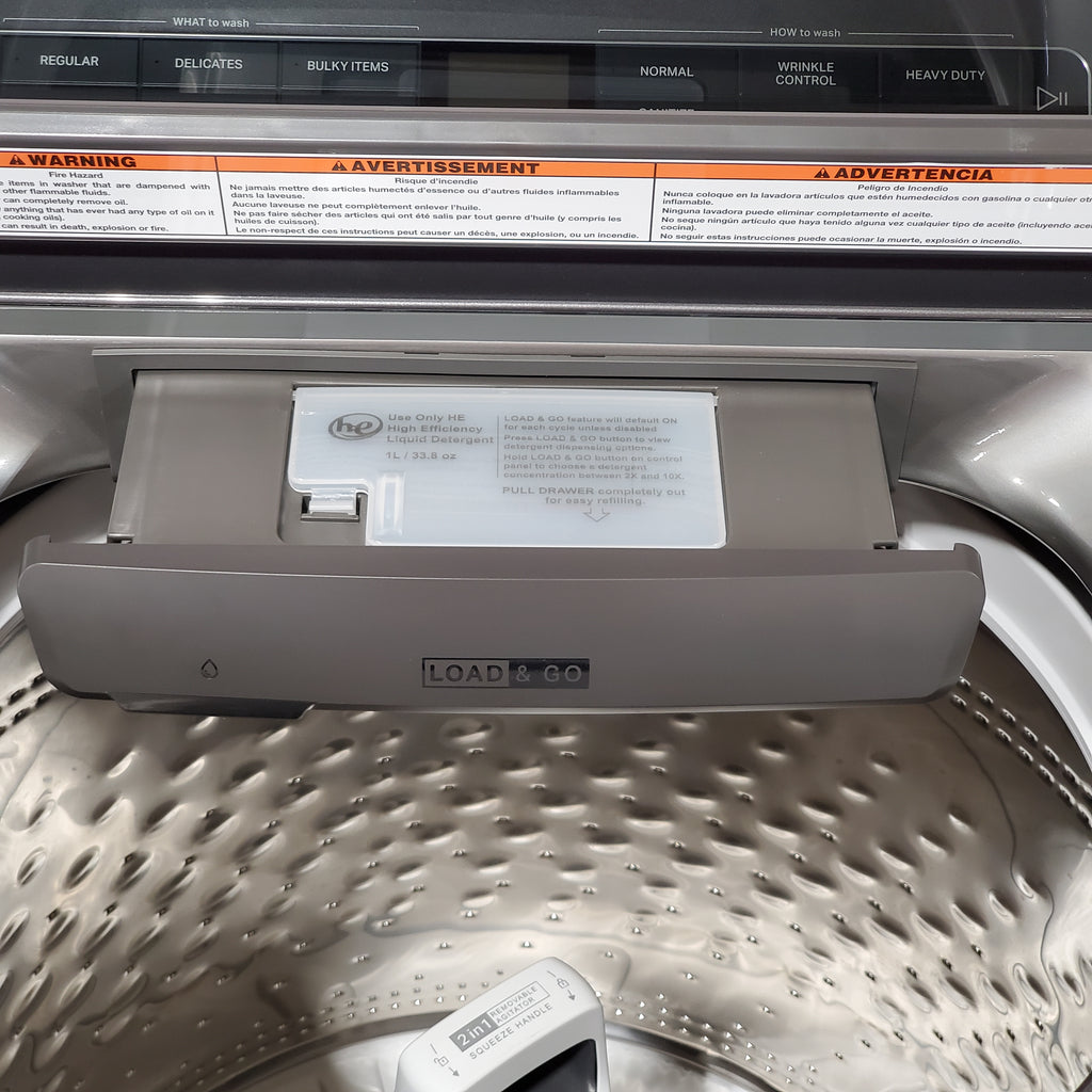 Pictures of Whirlpool Chrome Shadow 5.2 - 5.3 cu. ft. ENERGY STAR Top Load Washer with 2 in 1 Removable Agitator and Load & Go™ Dispenser - Neu Appliance Outlet - Discount Appliance Outlet in Austin, Tx
