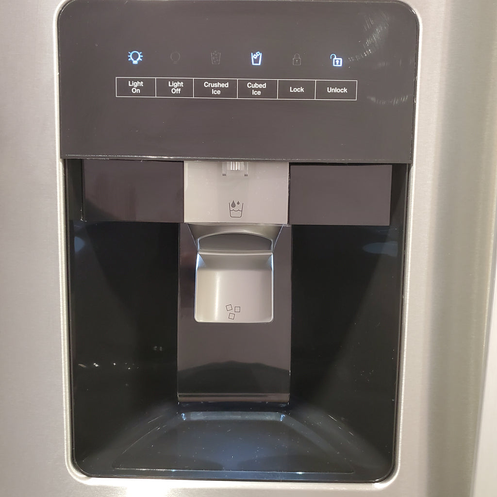 Whirlpool 24 cu ft Capacity Side By Side Refrigerator with Ice and Water Dispenser in Fingerprint Resistant Stainless Steel 22136SD346 - WRS315SDHZ - Scratch & Dent (Minor)