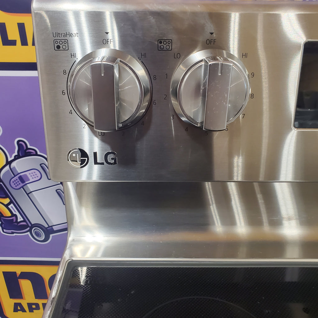 LG 6.3 cu. ft. Smart Wi-Fi Enabled Fan Convection Electric Range with Air Fry & EasyClean® 25131SD290 - LREL6323S - Scratch & Dent (Minor)