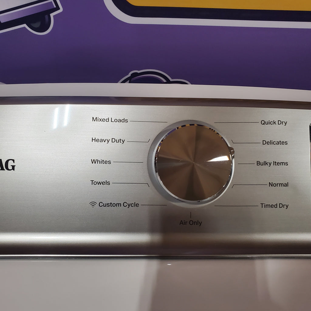 Maytag 5.2 cu. ft. High Efficiency Agitator Extra Large Top-Load Washer MVW7230HW - Certified Refurbished and Maytag 7.4 Cu. Ft. Top Load Electric Dryer with Extra Power and Advanced Moisture Sensing 16105 - MED6205RW - Scratch & Dent (Minor)