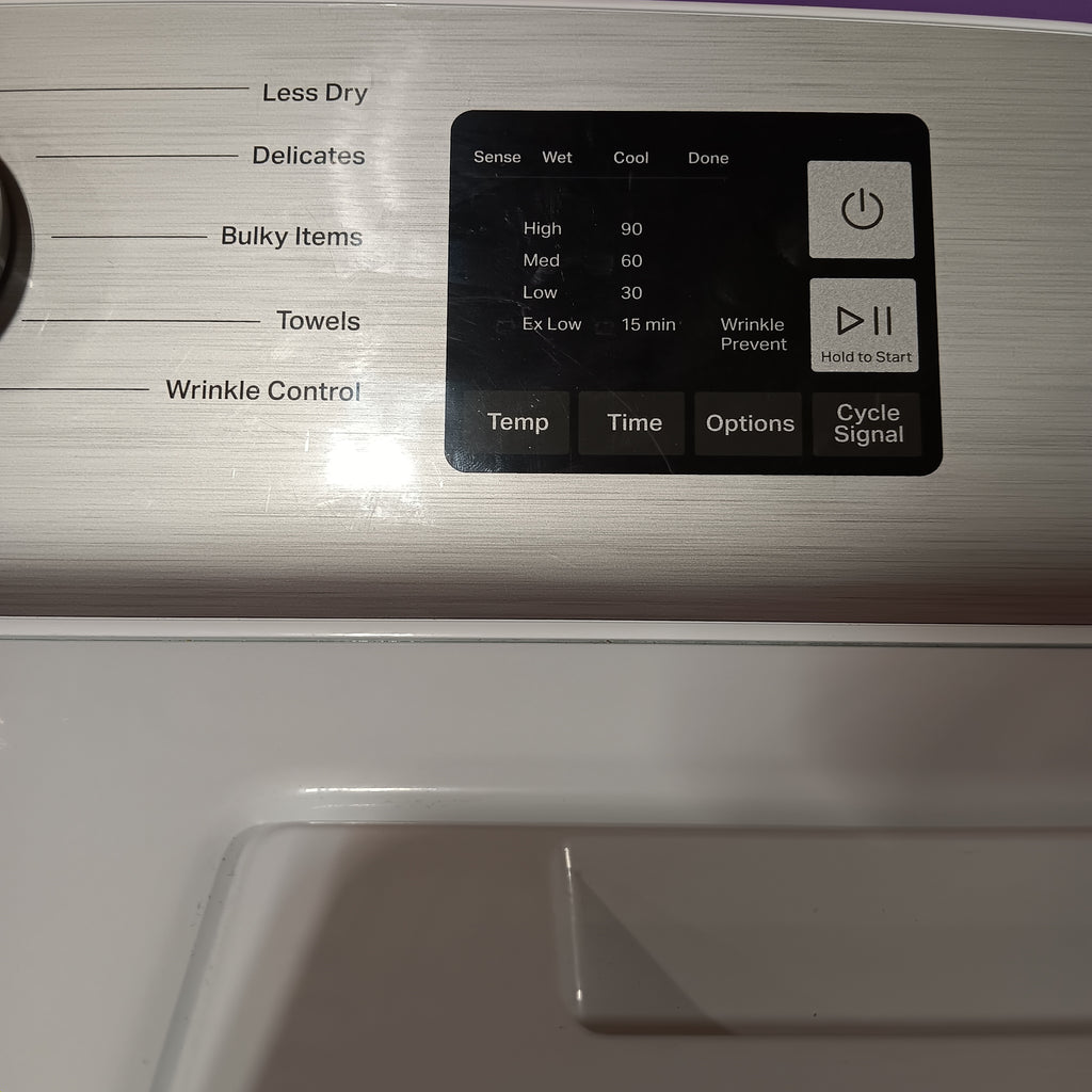 Pictures of Maytag 7.0 cu. ft Top Load Gas Dryer with Moisture Sensing 30131SD7 - MGD6200KW - Scratch and Dent (Minor) - Neu Appliance Outlet - Discount Appliance Outlet in Austin, Tx
