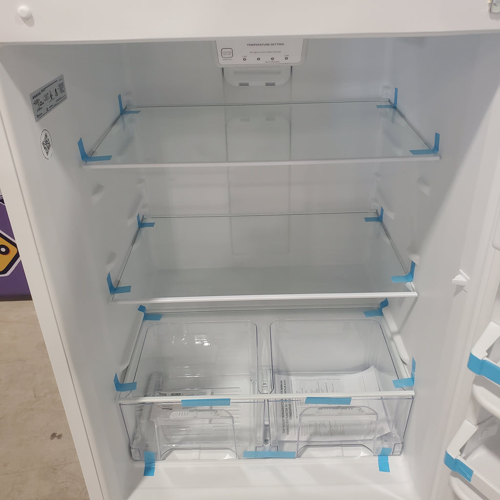 Pictures of Amana Top Freezer 30 In. Refrigerator with Glass Shelves and Flip Up Storage ART318FFDW - Scratch and Dent (Minor) - Neu Appliance Outlet - Discount Appliance Outlet in Austin, Tx