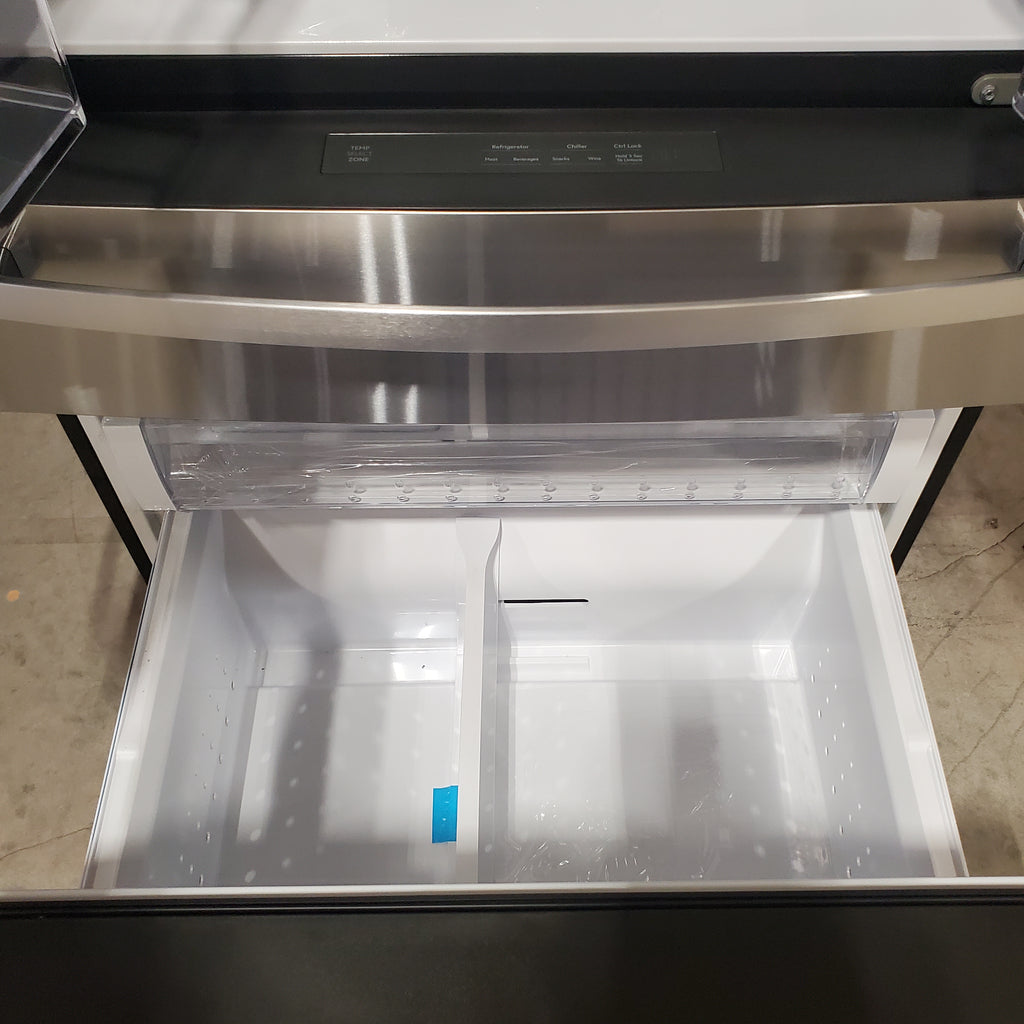 GE Profile™ ENERGY STAR® 29 Cu. Ft. Smart Fingerprint Resistant 4-Door French-Door Refrigerator with Door In Door GE9853 - PGD29BYTFS - New in Box