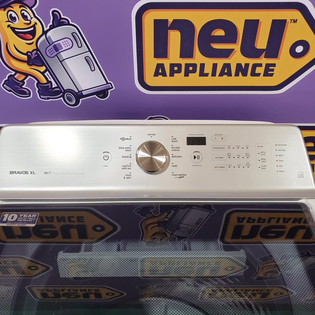 Pictures of Maytag White Top Load 5.3 Cu. Ft. Washer with PowerWash Cycle MVWB835DW - Certified Refurbished - Neu Appliance Outlet - Discount Appliance Outlet in Austin, Tx