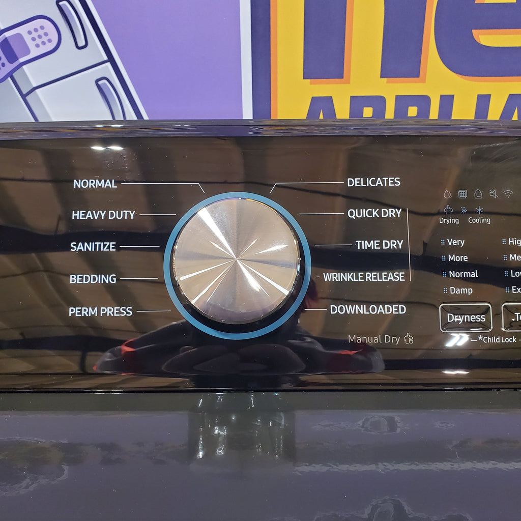 Samsung 7.4 cu. ft. Smart Electric Dryer with Sensor Dry in Brushed Black 5SD255 - DVE47CG3500V - Scratch & Dent (Minor)