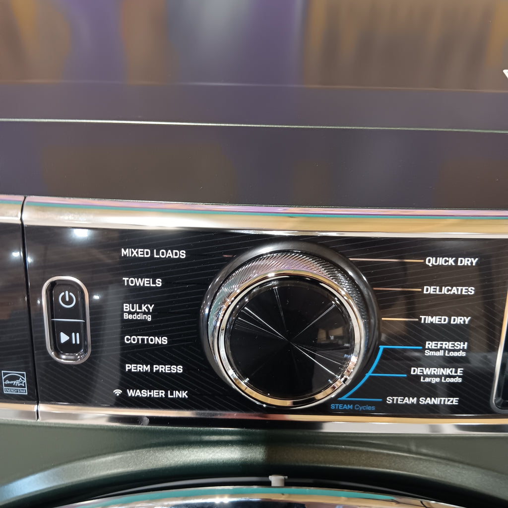 Pictures of GE Profile™ 5.5 cu. ft. Capacity Smart Front Load with Smart Wash & Smart Rinse PFW955SPWGN - New in Box and GE Profile™ ENERGY STAR® 7.8 cu. ft. Capacity Smart Front Load Electric Dryer with Steam and Sanitize Cycle GE9862E - PFD95ESPWGN - New in Box - Neu Appliance Outlet - Discount Appliance Outlet in Austin, Tx
