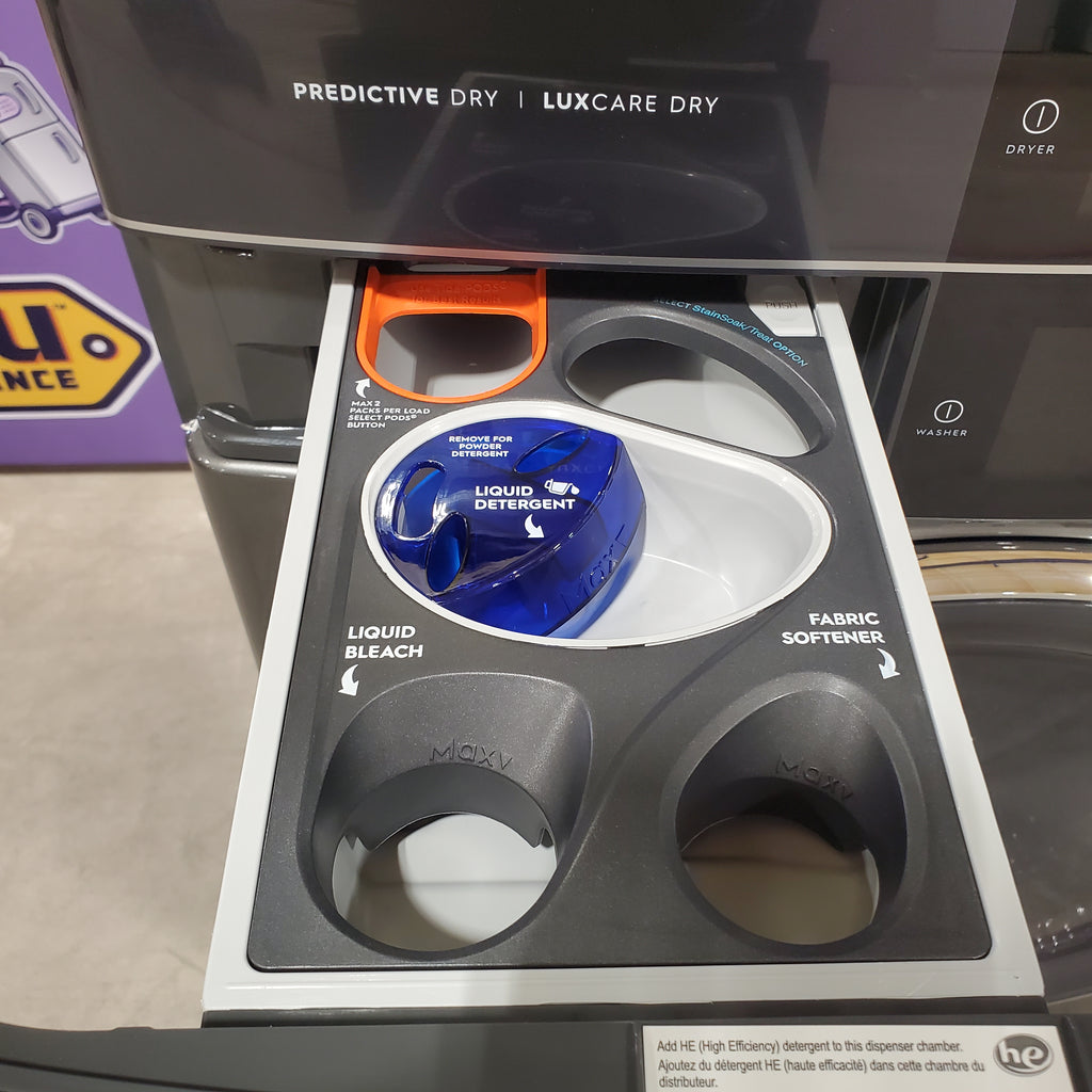 Pictures of Electrolux Titanium 600 Series Laundry Tower Single Unit 4.5 cu ft Washer & 8 cu ft Electric Dryer ELTE7600AT - Scratch & Dent (Minor) - Neu Appliance Outlet - Discount Appliance Outlet in Austin, Tx