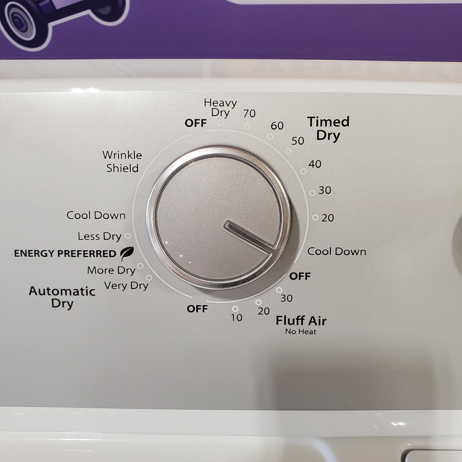 Whirlpool White Gas 7.0 Cu. Ft. Vented Dryer with Wrinkle Shield Option and AutoDry Drying System WGD4815EW - Scratch & Dent - Minor