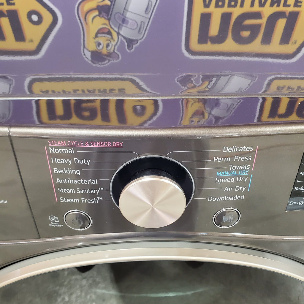 LG Front Load 4.5 Cu. Ft. Washer with TurboWash 360 Technology WM4000HBA - Scratch & Dent (Minor) and LG Smart Wi-Fi Enabled Front Load Electric 7.4 Cu. Ft. Dryer with TurboSteam 16078 - DLEX4000B - Scratch & Dent (Moderate)