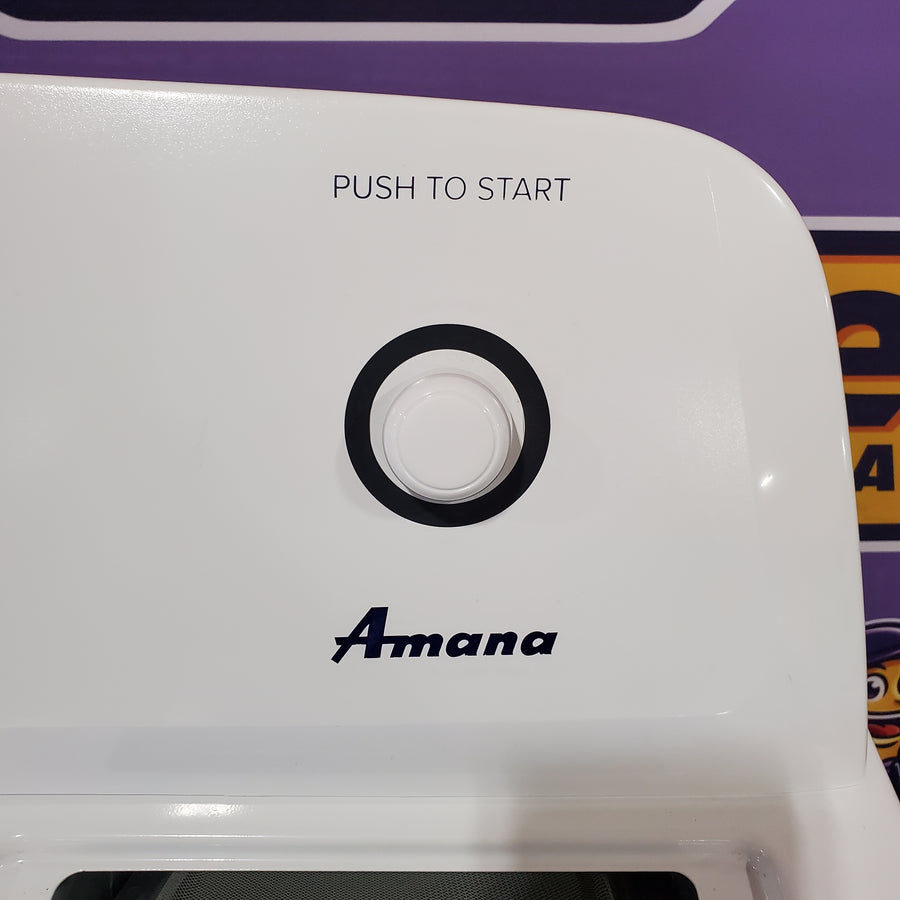 Amana 6.5 Cu. Ft. Electric Dryer with Wrinkle Shield Option and Automatic Dryness Control in White 22137SD373 - NED4655EW - Open Box