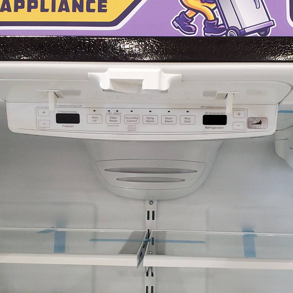 Pictures of Whirlpool Black Stainless 36-Inch Wide 20 cu. ft. Counter-Depth French Door Bottom Mount Refrigerator WRFC2036RV - Open Box - Neu Appliance Outlet - Discount Appliance Outlet in Austin, Tx