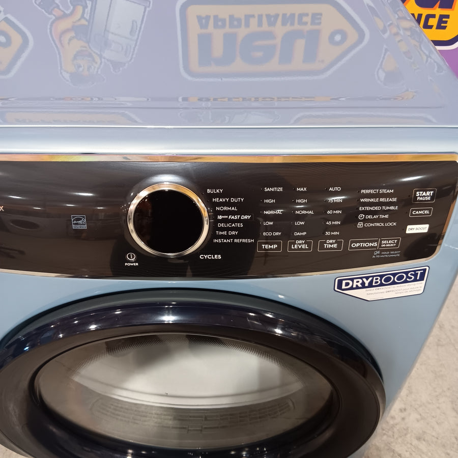 Electrolux Glacier Blue 400 Series Electric 8.0 Cu. Ft. Dryer with Perfect Steam Option and Extended Tumble 22137SD379 - ELFE7437AG - Scratch & Dent (Minor)