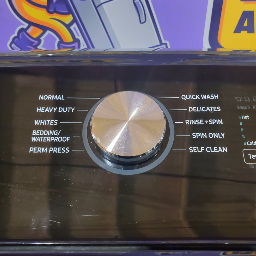 Pictures of Samsung 5.0 cu. ft. Capacity Top Load Washer with Active WaterJet in Brushed Black 1CR04009 - WA50R5200AV - Certified Refurbished - Neu Appliance Outlet - Discount Appliance Outlet in Austin, Tx