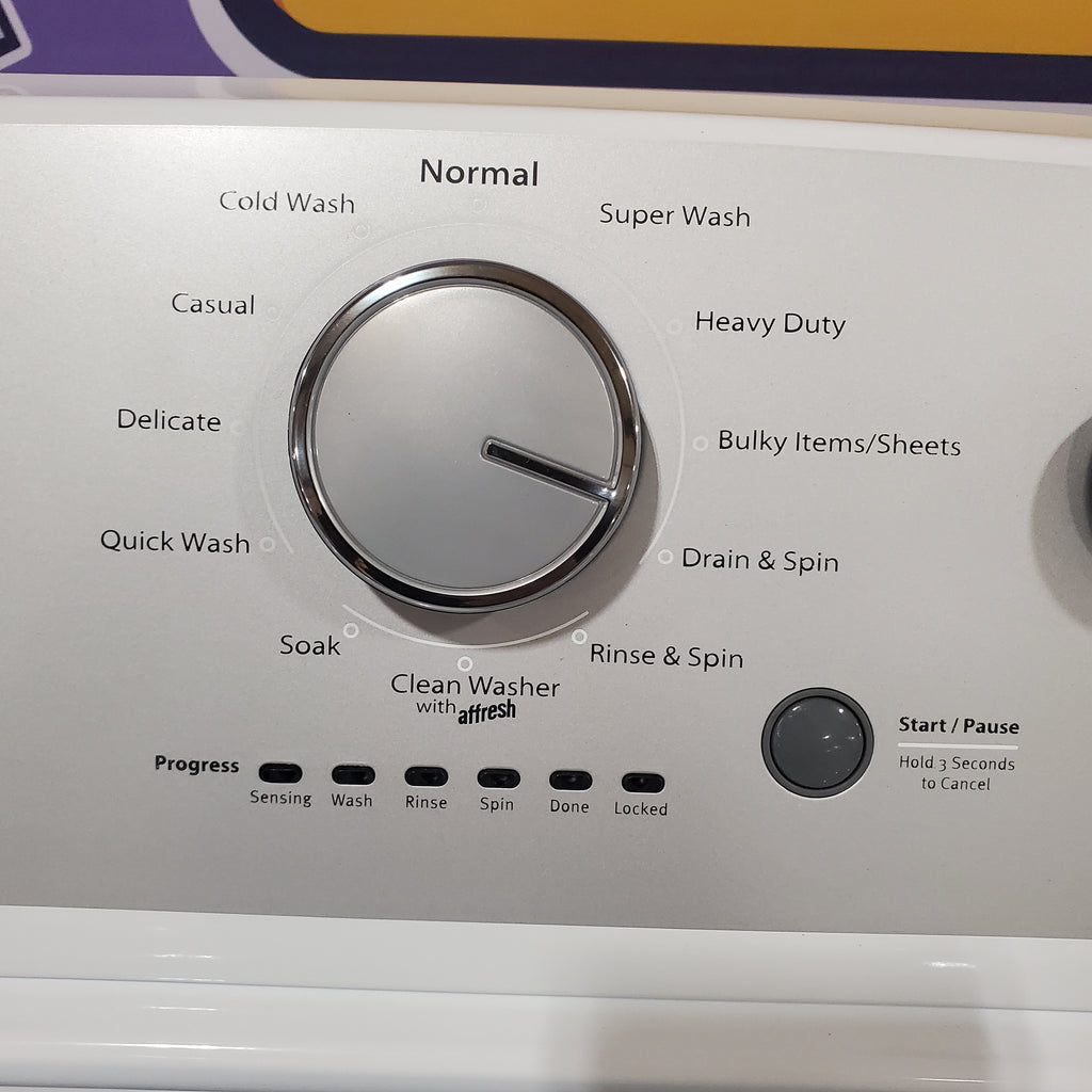 Pictures of Whirlpool Top Load 3.5 Cu. Ft. Washer with Deep Water Wash Option WTW4816FW - Open Box and Whirlpool Vented 7.0 Cu. Ft. Electric Dryer 16110 - WED4815EW - Open Box - Neu Appliance Outlet - Discount Appliance Outlet in Austin, Tx