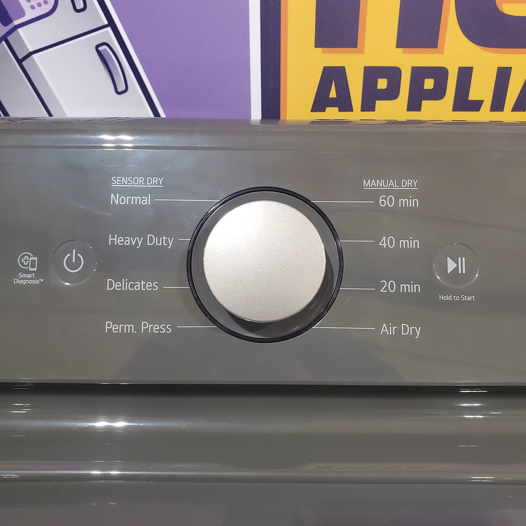 Pictures of LG 7.3 cu. ft. Ultra Large High Efficiency Electric Dryer in Monochrome Grey 21SD020 - DLE6100M - Open Box - Neu Appliance Outlet - Discount Appliance Outlet in Austin, Tx