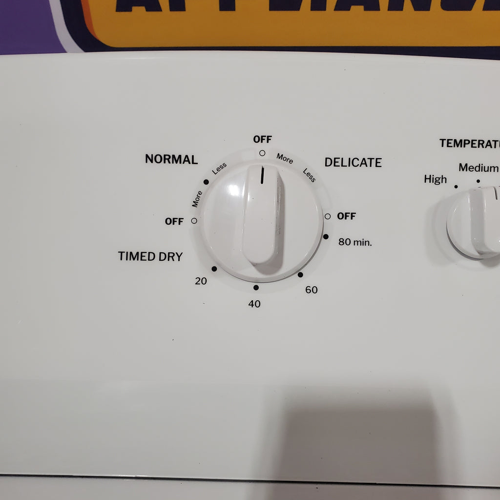 Hotpoint® 4.0 cu. ft. Capacity Washer with Cold Plus and Water Level Control HTW265ASWWW - Scratch & Dent (Minor) and Hotpoint® 6.2 cu. ft. vented Electric Dryer with Auto Dry 16143 - HTX26EASWWW - Scratch & Dent (Minor)