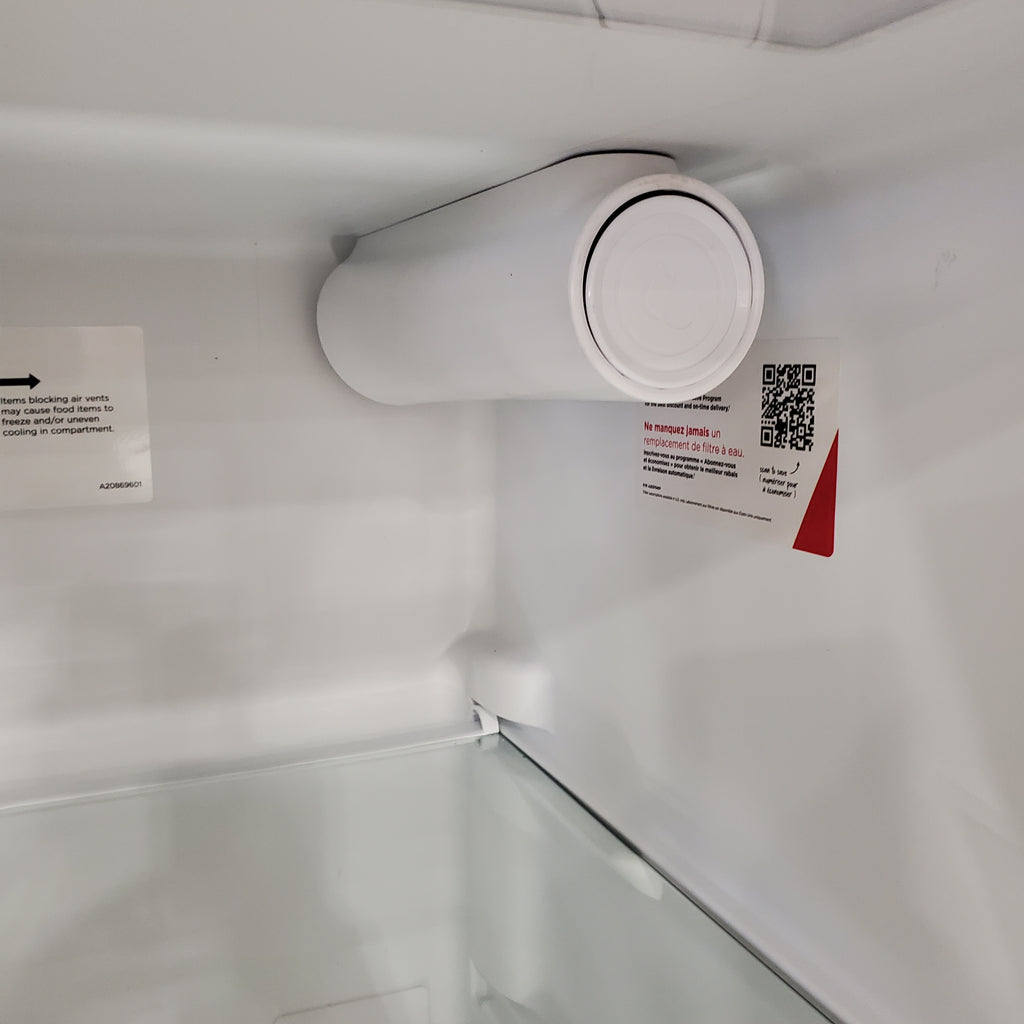 Pictures of Frigidaire 22 Cu. Ft. Counter-Depth Side-by-Side Refrigerator in Stainless Steel 3SD815 - FRSC2333AS - Scratch & Dent (Moderate) - Neu Appliance Outlet - Discount Appliance Outlet in Austin, Tx