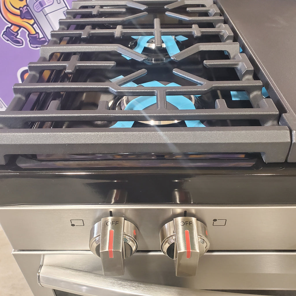 Pictures of Frigidaire Gallery 30 in. 6 cu. ft. 5 Burner Slide-In Gas Range with Total Convection and Air Fry, Smudge Proof Stainless Steel-GCRG3060BF-Open Box - Neu Appliance Outlet - Discount Appliance Outlet in Austin, Tx