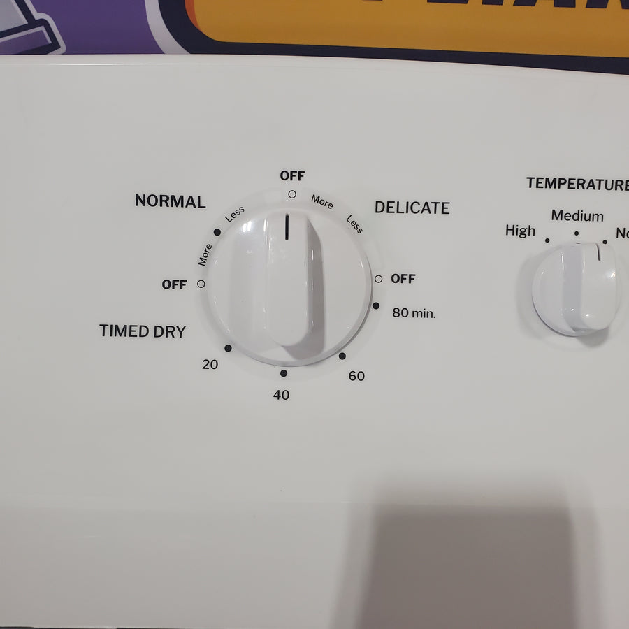 Hotpoint® 4.0 cu. ft. Capacity Washer with Cold Plus and Water Level Control HTW265ASWWW - Scratch & Dent (Major) and Hotpoint 6.2 cu. ft. Capacity Electric Dryer with Up To 120 ft. Venting and Shallow Depth 16178 - HTX26EASWWW - Scratch & Dent (Minor)