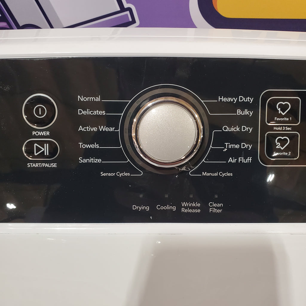 Frigidaire 6.7 Cu. Ft. Electric Dryer with 10 Dry Cycles and Anti-Wrinkle Option 3SD608 - FFRE4120SW - Scratch & Dent (Minor)