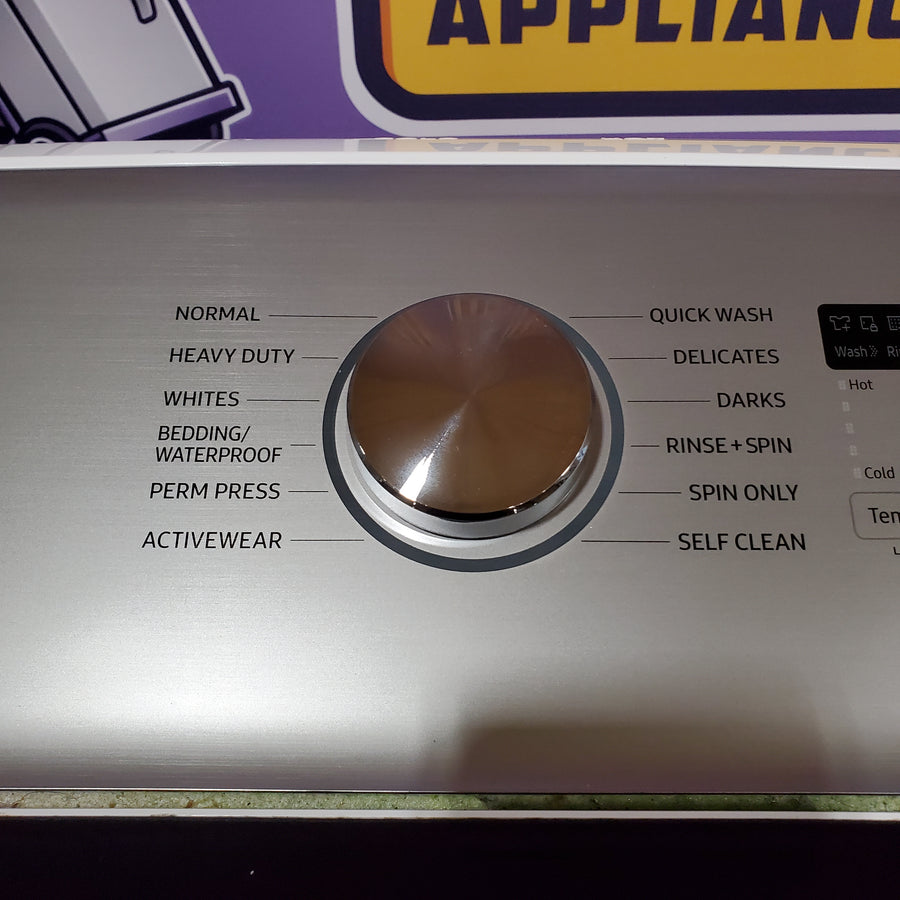 Samsung Top Load 5.0 Cu. Ft. Washer with Super Speed in White 31135SD249 - WA50R5400AW - Scratch & Dent (Moderate)
