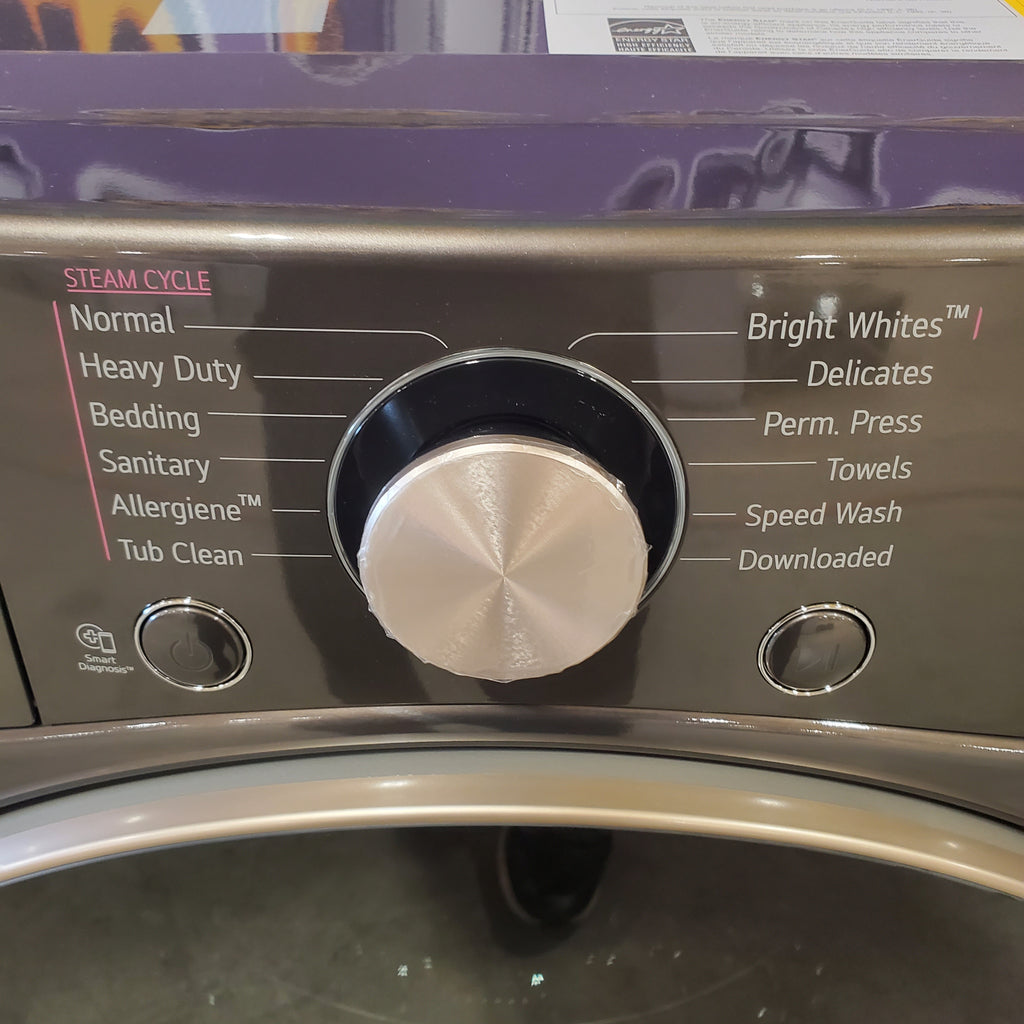 Pictures of LG Stackable Smart Front Load 4.5 Cu. Ft. Washer with TurboWash 360 Technology WM4000HBA - Open Box and LG Smart Wi-Fi Enabled Front Load Electric 7.4 Cu. Ft. Dryer with TurboSteam and Built-In Intelligence DLEX4000B - Scratch & Dent (Minor) - Neu Appliance Outlet - Discount Appliance Outlet in Austin, Tx