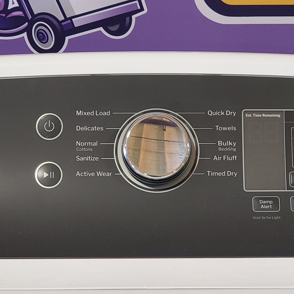 GE 4.5 cu. ft. Capacity Washer with Water Level Control GTW585BSVWS - New in Box and GE Electric 7.4 Cu. Ft. Front Load Dryer with Sensor Dry in White GTD58EBSVWS - Open Box