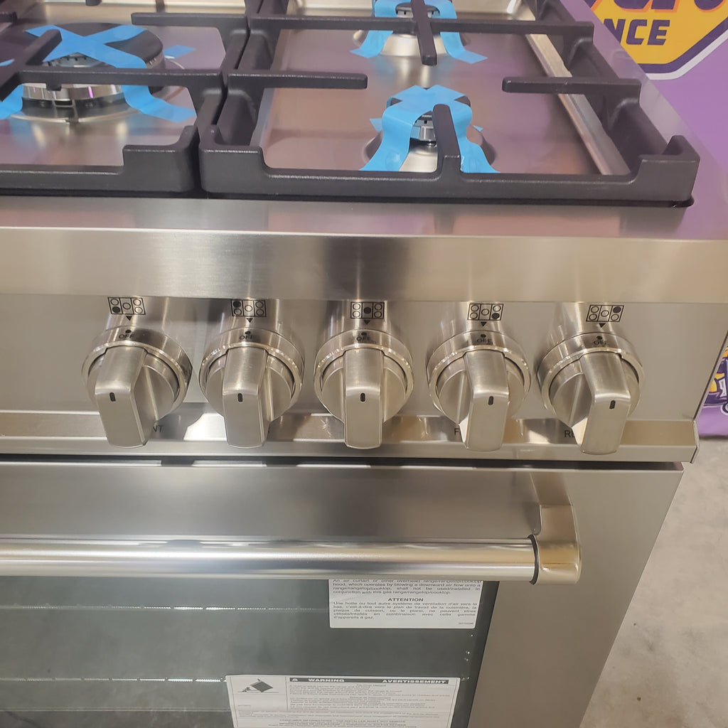 Pictures of Bertazzoni 36" Wide Freestanding Dual Fuel Range with 5 Sealed Burners and 5.9 Cu. Ft. Oven Capacity MAST365DFMXE - Open Box - Neu Appliance Outlet - Discount Appliance Outlet in Austin, Tx