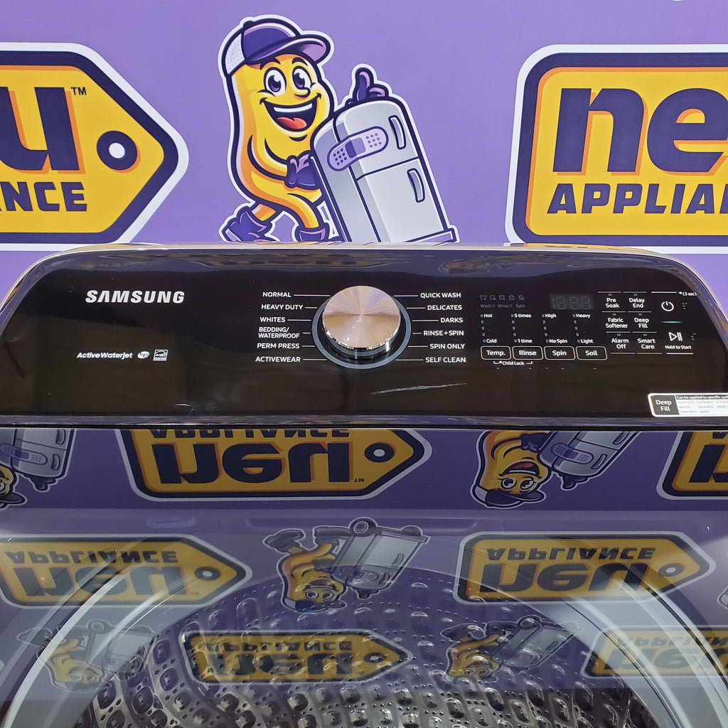 Pictures of Samsung 5.0 cu. ft. High Efficiency Top Load Washer with Active WaterJet in Champagne 1CR03095 - WA50T5300AC - Certified Refurbished - Neu Appliance Outlet - Discount Appliance Outlet in Austin, Tx