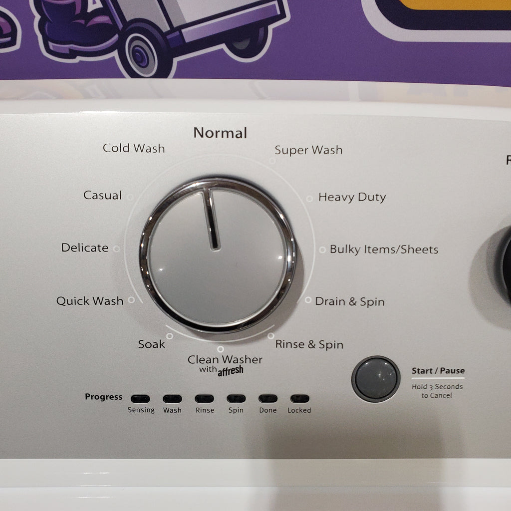 Pictures of Whirlpool Top Load 3.5 Cu. Ft. Washer with Deep Water Wash Option WTW4816FW - Open Box and Whirlpool Vented 7.0 Cu. Ft. Electric Dryer 16123 - WED4815EW - Open Box - Neu Appliance Outlet - Discount Appliance Outlet in Austin, Tx