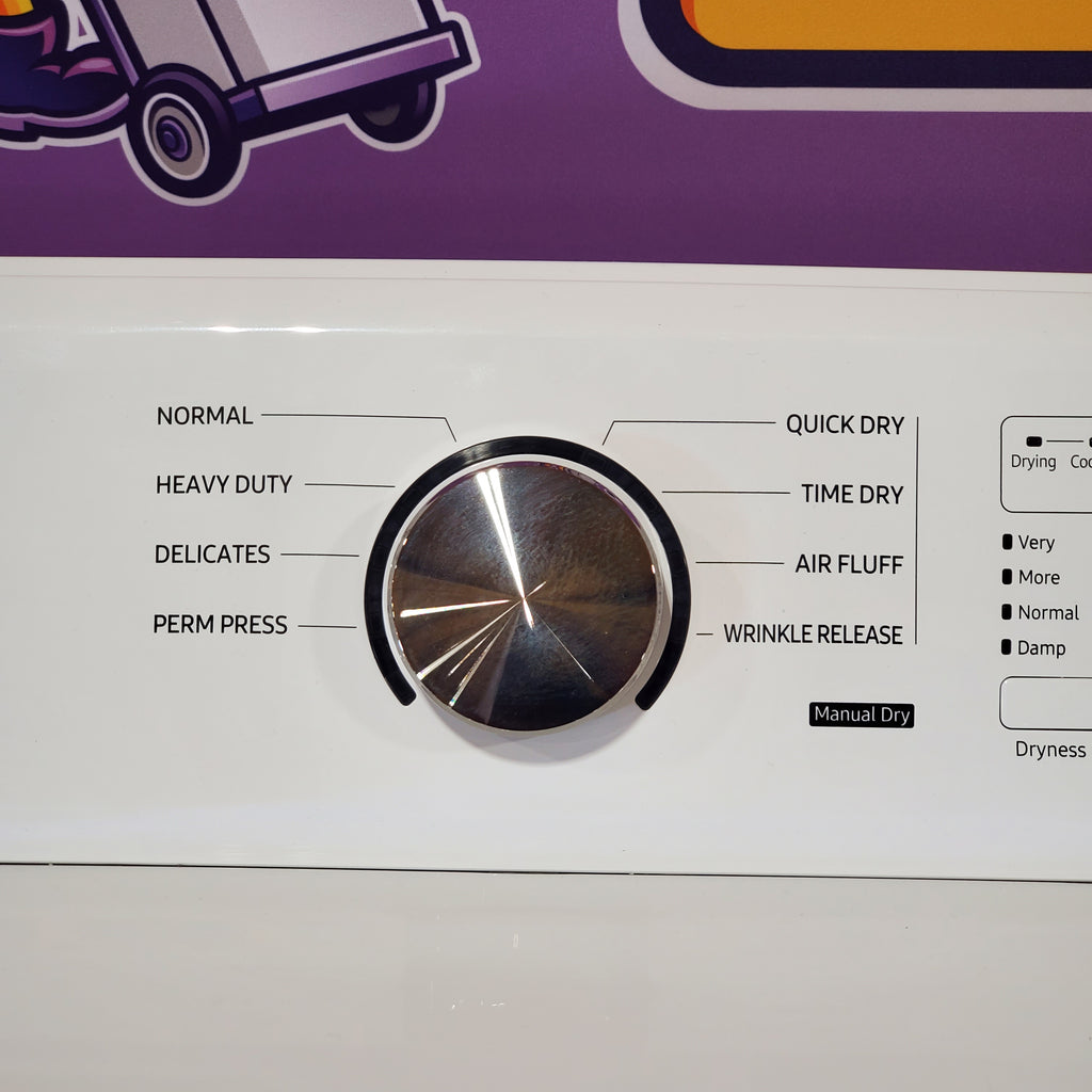 Samsung 4.5 cu. ft. Top Load Washer with Vibration Reduction Technology+ in White WA45T3200AW - Certified Refurbished and Samsung 7.2 cu. ft. Electric Dryer with Sensor Dry in White 16054 - DVE45T3200W - Open Box