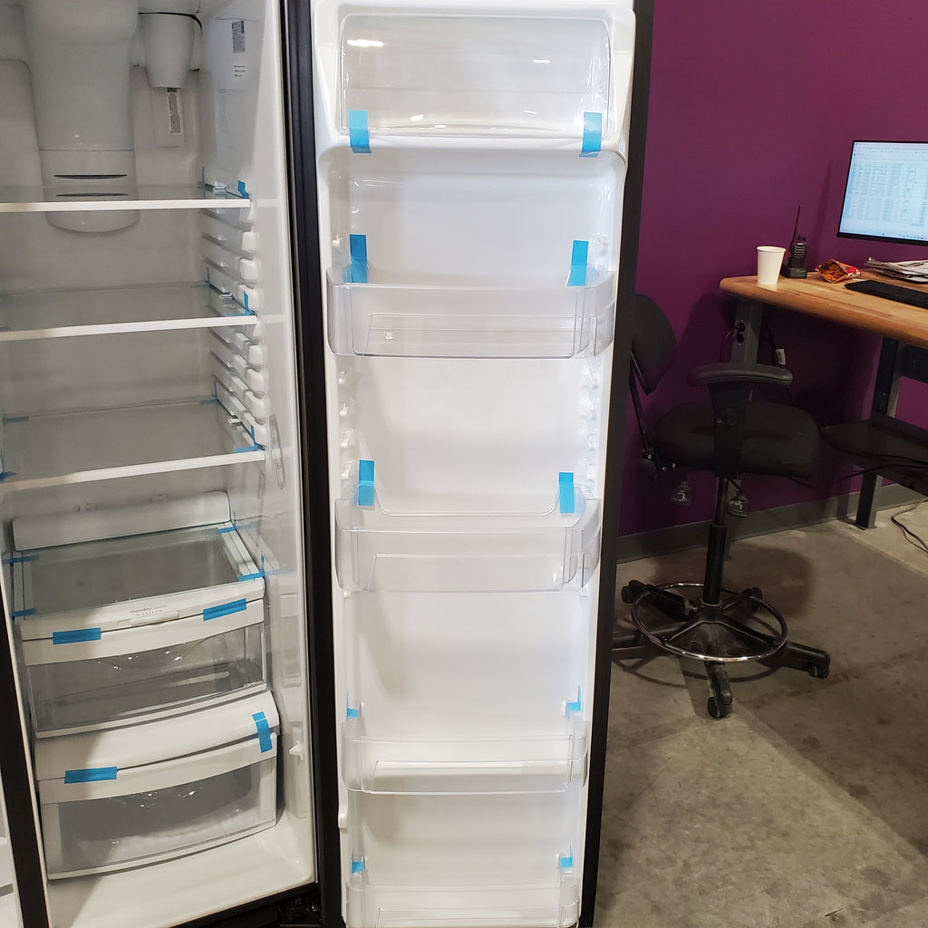 Pictures of GE® 25.3 Cu. Ft. Side-By-Side Refrigerator with Ice Maker, Water and Ice Dispenser GSS25GMPES - Open Box - Neu Appliance Outlet - Discount Appliance Outlet in Austin, Tx