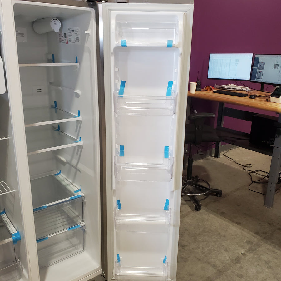 Frigidaire 33" Wide 22.3 cu. ft. ENERGY STAR Side by Side Refrigerator Stainless Steel with Exterior Water and Ice Dispenser FRSS2323AS - Open Box