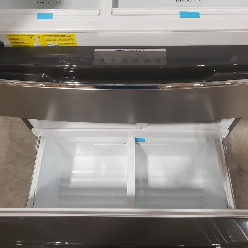 Pictures of Frigidaire Gallery 22 Cu. Ft. 4-Door Counter-depth French Door Refrigerator with Ice Maker (Fingerprint Resistant Stainless Steel) ENERGY STAR 20SD142 - GRMC2273CF - Scratch & Dent (Moderate) - Neu Appliance Outlet - Discount Appliance Outlet in Austin, Tx