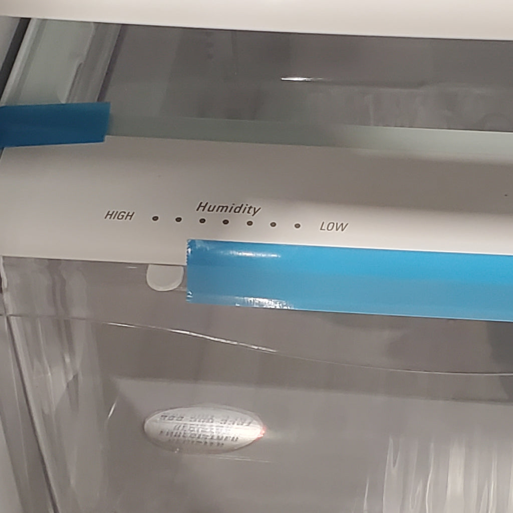 Pictures of Black Whirlpool ENERGY STAR Bottom Freezer 18.7 cu ft Refrigerator with SpillGuard™ Glass Shelves WRB329DMBB - Scratch & Dent (Minor) - Neu Appliance Outlet - Discount Appliance Outlet in Austin, Tx
