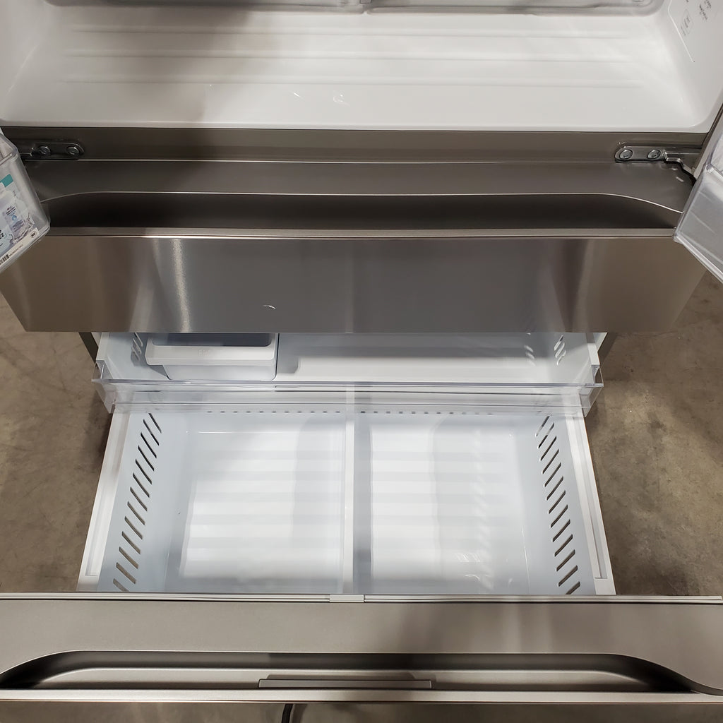 LG 29 cu. ft. Smart Standard-Depth MAX™ 4-Door French Door Refrigerator with Full-Convert Drawer™ in Print Proof Stainless Steel 22131SD90 - LF29H8330S - Scratch & Dent (Minor)