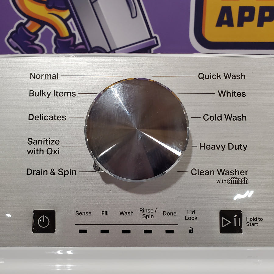 Maytag 4.2 Cu. Ft. Capacity Top Load Washer in White MTW4205SW - Open Box and MayTag 7.0 cu. ft. Top Load Electric Wrinkle Prevent Dryer 16185 - MED4500MW - Scratch & Dent (Minor)