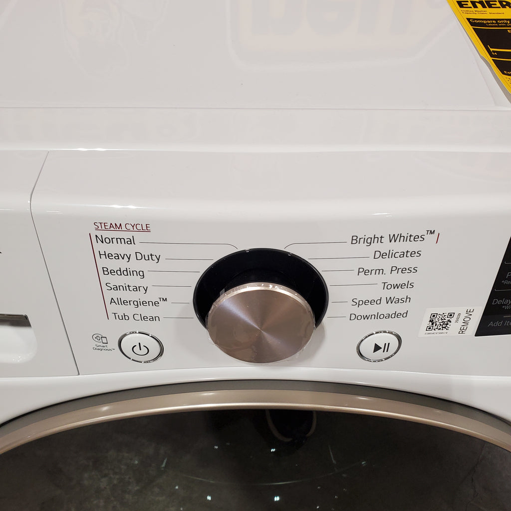 Pictures of LG 4.5 cu. ft. Front Load Washer with Steam and Built-In Intelligence in White 21SD024 - WM4000HWA - Scratch & Dent (Minor) - Neu Appliance Outlet - Discount Appliance Outlet in Austin, Tx